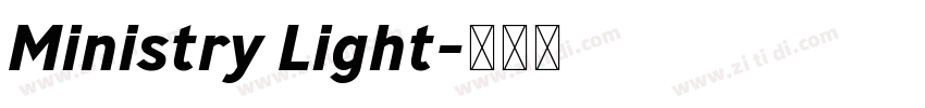 Ministry Light字体转换